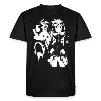 Le cool Cyberpunk Style Anime Boy Otaku de Shibuya - T-shirt Premium bio Homme - noir - Devant - Nico (187cm)