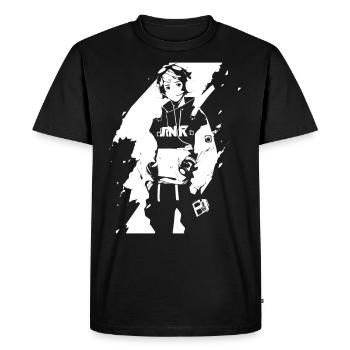 Le cool Cyberpunk Style Anime Boy Otaku de Shibuya - T-shirt Premium bio Homme - noir - Devant - Nico (187cm)