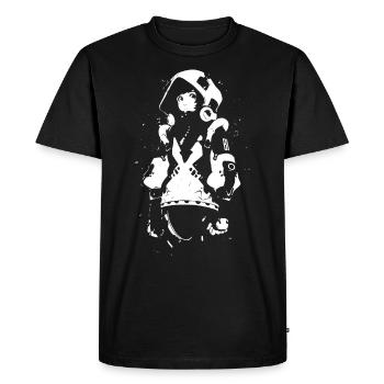 Le cool Cyberpunk Style Anime Boy Otaku de Shibuya - T-shirt Premium bio Homme - noir - Devant - Nico (187cm)