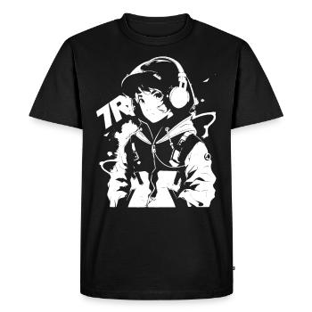 Le cool Cyberpunk Style Anime Boy Otaku de Shibuya - T-shirt Premium bio Homme - noir - Devant - Nico (187cm)