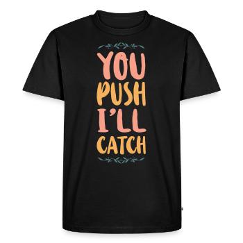 LD Labour And Delivery Nurse - Men's Premium Organic T-Shirt - black - Front - Nico (187cm)