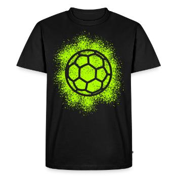 Joueur de handball Joueur Entraîneur Joueur de handball - T-shirt Premium bio Homme - noir - Devant - Nico (187cm)