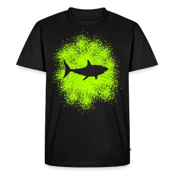 Requin requin dans l’océan - T-shirt Premium bio Homme - noir - Devant - Nico (187cm)