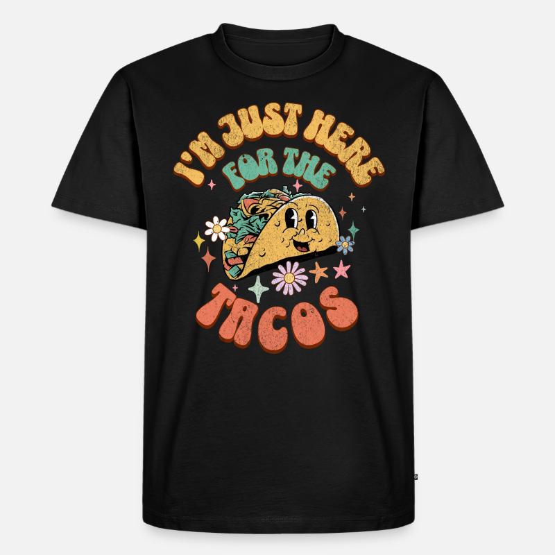Taco - Männer Premium Bio T-Shirt - Schwarz