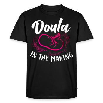 Doula Birth Worker Doula Dans Le - T-shirt Premium bio Homme - noir - Devant - Nico (187cm)