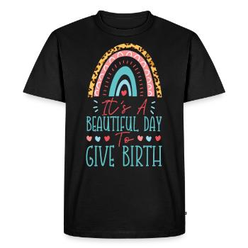 LD Labour And Delivery Nurse - Men's Premium Organic T-Shirt - black - Front - Nico (187cm)