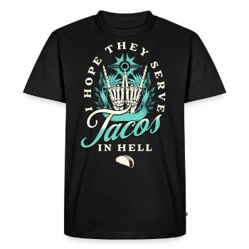 Taco - T-shirt Premium bio Homme - noir - Devant - Nico (187cm)