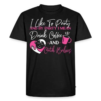 LD Labour And Delivery Nurse - Men's Premium Organic T-Shirt - black - Front - Nico (187cm)