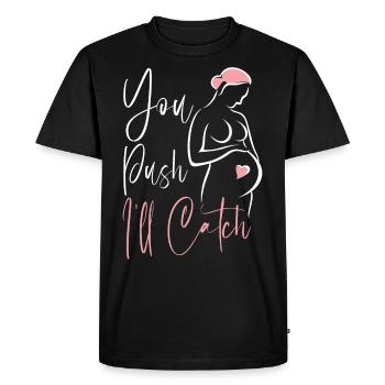 LD Labour And Delivery Nurse - Men's Premium Organic T-Shirt - black - Front - Nico (187cm)