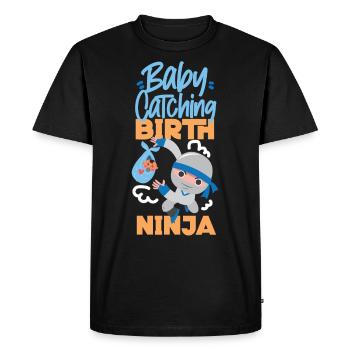 LD Labour And Delivery Nurse - Men's Premium Organic T-Shirt - black - Front - Nico (187cm)