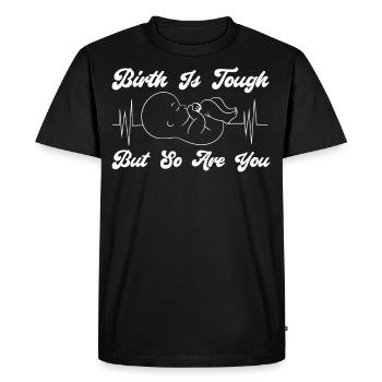 LD Labour And Delivery Nurse - Men's Premium Organic T-Shirt - black - Front - Nico (187cm)