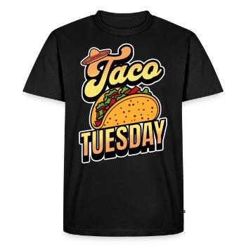 Taco - T-shirt Premium bio Homme - noir - Devant - Nico (187cm)