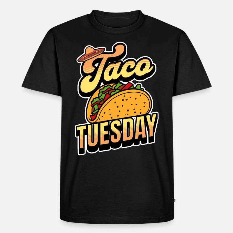 Taco - Männer Premium Bio T-Shirt - Schwarz
