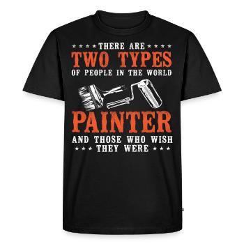 House Painter Decorator There Are - Men's Premium Organic T-Shirt - black - Front - Nico (187cm)