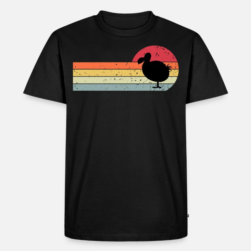 Dodo - Männer Premium Bio T-Shirt - Schwarz