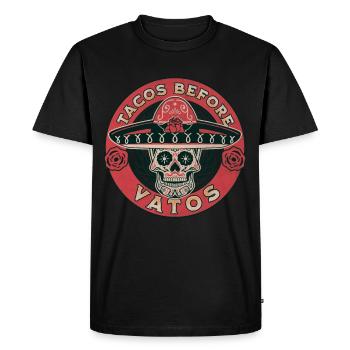 Taco - T-shirt Premium bio Homme - noir - Devant - Nico (187cm)