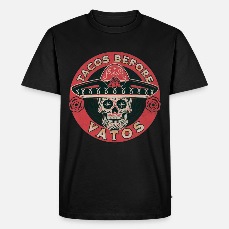 Taco - Männer Premium Bio T-Shirt - Schwarz