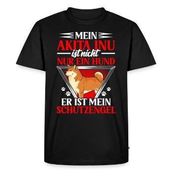 L’Akita Inu n’est pas un chien L’Akita Inu japonais - T-shirt Premium bio Homme - noir - Devant - Nico (187cm)