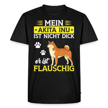 L’Akita Inu n’est qu’un Akita Inu japonais moelleux - T-shirt Premium bio Homme - noir - Devant - Nico (187cm)