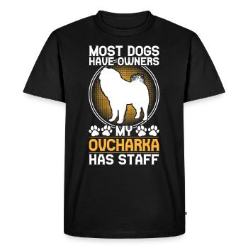 Ovcharka a le personnel Caucasien Ovcharka - T-shirt Premium bio Homme - noir - Devant - Nico (187cm)