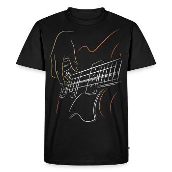 23F 0412 bk - T-shirt Premium bio Homme - noir - Devant - Nico (187cm)