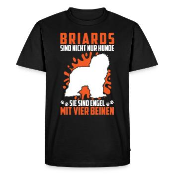 Briard n’est pas qu’un chien Berger de Brie Briard - T-shirt Premium bio Homme - noir - Devant - Nico (187cm)