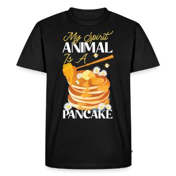 Pancake Lover Kids My Spirit - Men's Premium Organic T-Shirt - black - Front - Nico (187cm)