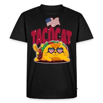 Taco - T-shirt Premium bio Homme - noir - Devant - Nico (187cm)