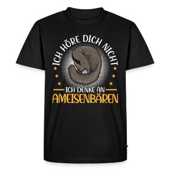 fourmilier : pensez aux fourmiliers - T-shirt Premium bio Homme - noir - Devant - Nico (187cm)