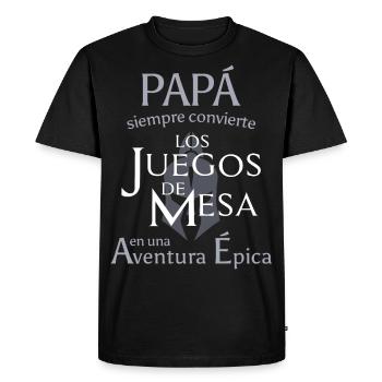 DAD, You're Great - Men's Premium Organic T-Shirt - black - Front - Nico (187cm)