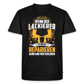 Ne répare pas les peintres automobiles Peintres automobiles - T-shirt Premium bio Homme - noir - Devant - Nico (187cm)
