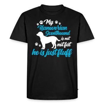 Le Sweathound hanovrien est tout simplement moelleux - T-shirt Premium bio Homme - noir - Devant - Nico (187cm)
