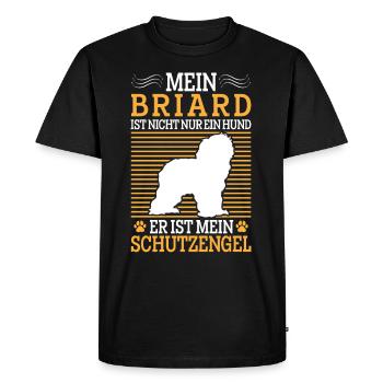 Briard n’est pas qu’un chien Berger de Brie Briard - T-shirt Premium bio Homme - noir - Devant - Nico (187cm)