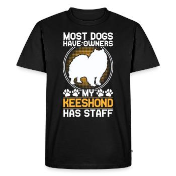 Wolfsspitz a du personnel Allemand Wolfsspitz - T-shirt Premium bio Homme - noir - Devant - Nico (187cm)
