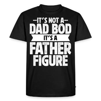 It's not a Dad Bod it's a Father Figure - Men's Premium Organic T-Shirt - black - Front - Nico (187cm)