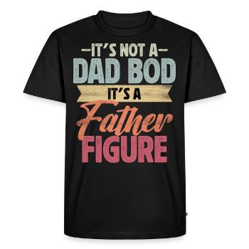 It's not a Dad Bod it's a Father Figure - Men's Premium Organic T-Shirt - black - Front - Nico (187cm)