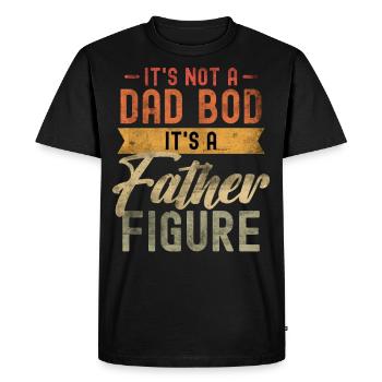 It's not a Dad Bod it's a Father Figure - Men's Premium Organic T-Shirt - black - Front - Nico (187cm)