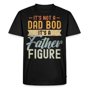 It's not a Dad Bod it's a Father Figure - Men's Premium Organic T-Shirt - black - Front - Nico (187cm)