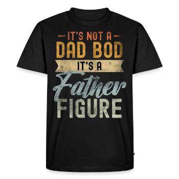 It's not a Dad Bod it's a Father Figure - Men's Premium Organic T-Shirt - black - Front - Nico (187cm)