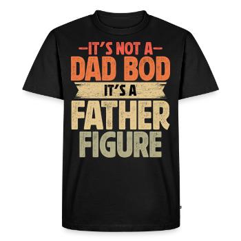 It's not a Dad Bod it's a Father Figure - Men's Premium Organic T-Shirt - black - Front - Nico (187cm)