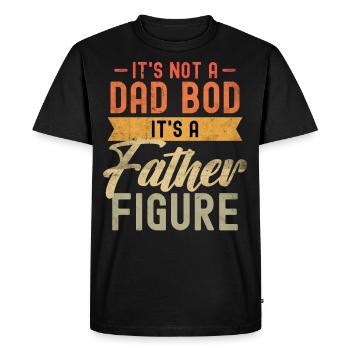 It's not a Dad Bod it's a Father Figure - Men's Premium Organic T-Shirt - black - Front - Nico (187cm)