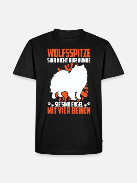 Wolfsspitz Habe einen Deutscher Wolfsspitz - Männer Premium Bio T-Shirt - Schwarz