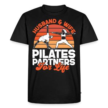 Pilates Instructor Teacher Husband - Men's Premium Organic T-Shirt - black - Front - Nico (187cm)