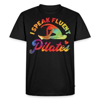 Instructeur de Pilates Enseignant - T-shirt Premium bio Homme - noir - Devant - Nico (187cm)