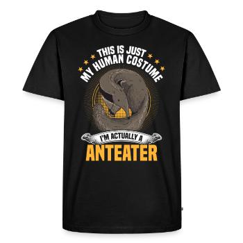 Juste un fourmilier costume fourmilier - T-shirt Premium bio Homme - noir - Devant - Nico (187cm)