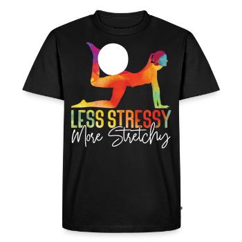 Pilates Instructeur Professeur Jeu de mots - T-shirt Premium bio Homme - noir - Devant - Nico (187cm)