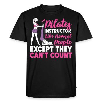 Pilates Instructor Teacher Pilates - Men's Premium Organic T-Shirt - black - Front - Nico (187cm)