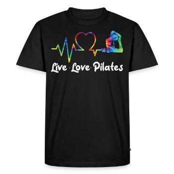 Instructeur de Pilates Enseignant - T-shirt Premium bio Homme - noir - Devant - Nico (187cm)
