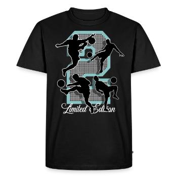Football du 2e anniversaire - T-shirt Premium bio Homme - noir - Devant - Nico (187cm)