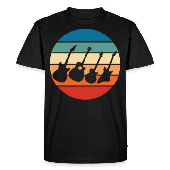 Guitarist - Men's Premium Organic T-Shirt - black - Front - Nico (187cm)